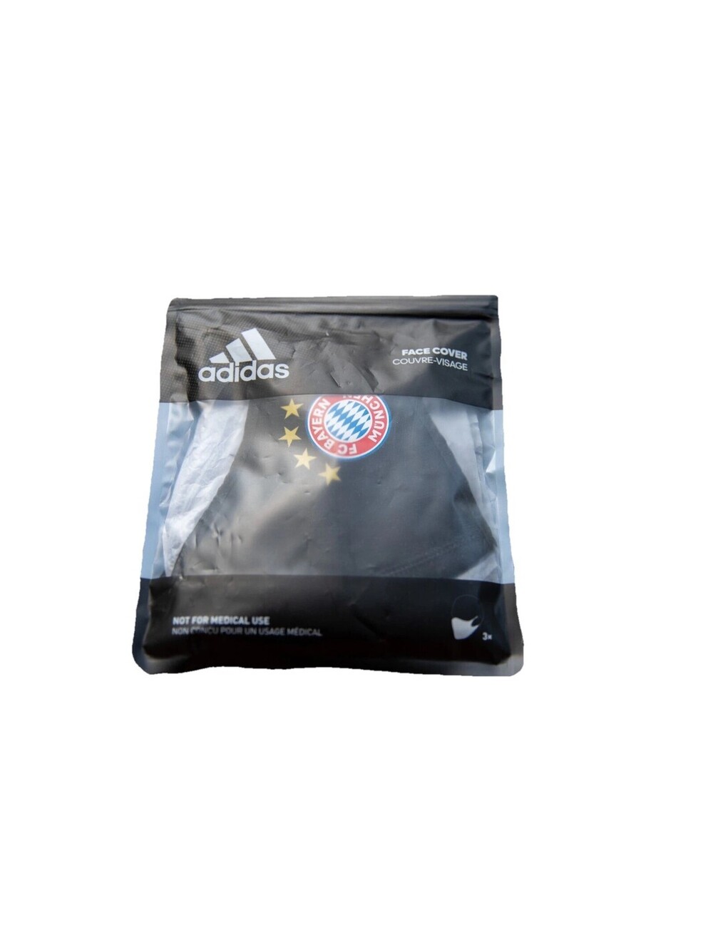 Adidas FC Bayern Football /Soccer Face Covers 3-Pack M/L Unisex